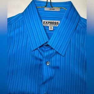 Men’s blue fitted EXPRESS 1MX shirt; NWT; Medium